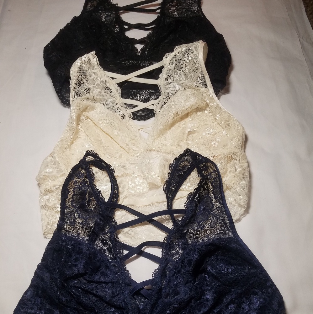 Candie's Brand Lace Up Bralette Lot